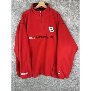 Vintage Dale Earnhardt Jr Sweatshirt Mens 2XL Fleece #8 Red Chase Authentics 90s